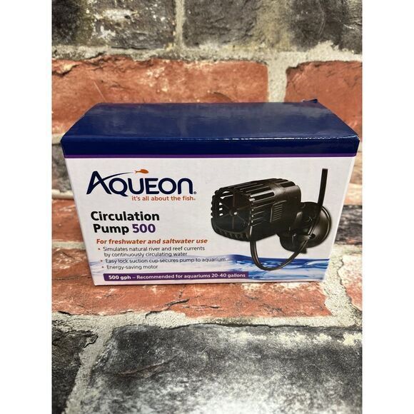 Aqueon Circulation Pump 500 for 20-40 gallon Fish Tanks NIB‎ - Picture 1 of 1